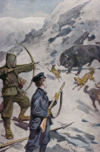 Illustratie voor Peter de Walvisvaarder door William Christian Symons
